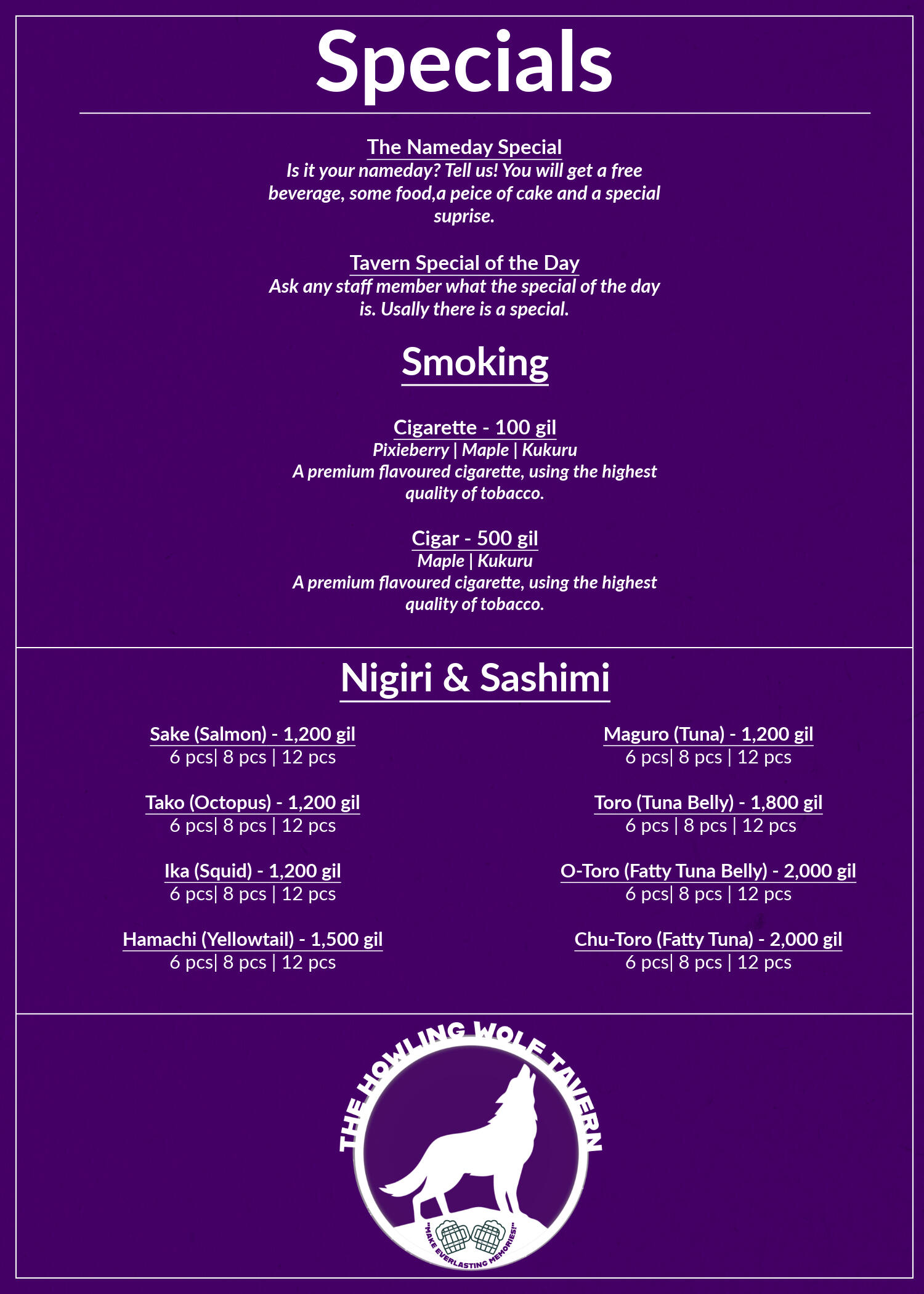 Specials